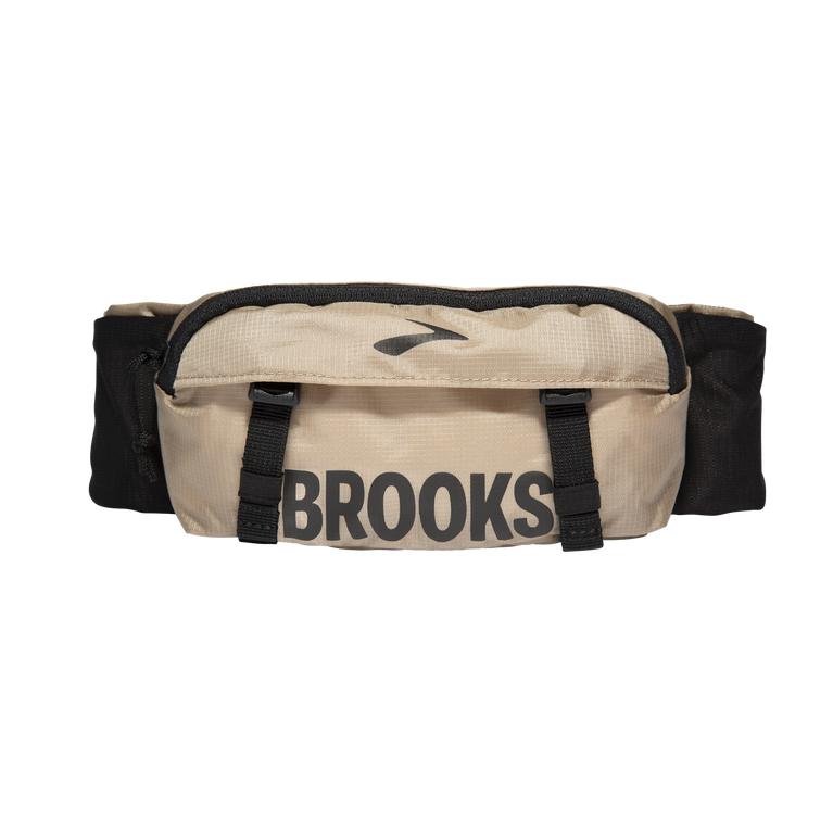 Brooks Stride Waist Pack Women's Running Backpack - Oatmeal Wheat/Black (02386-RAUH)
